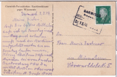 ALTE ANSICHTSKARTE/ POSTKARTE - GARMISCH-PARTENKIRCHEN - RAUFROSTBÄUME GEGEN WAXENSTEIN