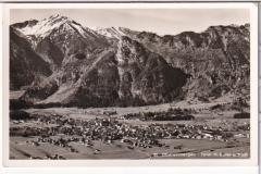 ALTE ANSICHTSKARTE - HINDELANG-OBERAMMERGAU - TOTAL MIT KOFEL U. NOTH