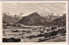 ALTE ANSICHTSKARTE/ POSTKARTE - OBERSTDORF VOM JÄGERSBERG GESEHEN