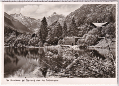 ALTE ANSICHTSKARTE/ POSTKARTE - DER CHRISTLESSEE BEI OBERSTDORF UND DIE TRETTACHSPITZE