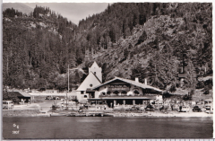 ALTE ANSICHTSKARTE/ POSTKARTE - SPITZINGSEE - POSTGASTHOF UND SEECAFE ST. BERNHARD