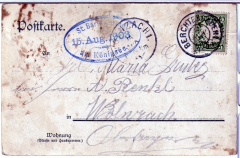 ALTE ANSICHTSKARTE/ POSTKARTE - KÖNIGSSEE MIT STEMPEL ST. BARTHOLOMÄ 1903