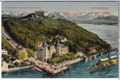 ALTE ANSICHTSKARTE/ POSTKARTE - STARNBERGER SEE - DRAHTSEILBAHN LENIE-ROTTMANSHÖHE