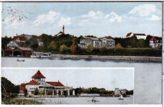 ALTE ANSICHTSKARTE/ POSTKARTE - STARNBERGER SEE - UNDOSA-WELLENBAD MIT RESTAURANT