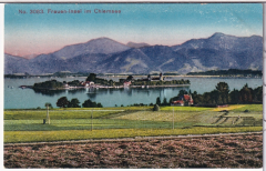 ALTE ANSICHTSKARTE/ POSTKARTE - FRAUEN-INSEL IM CHIEMSEE