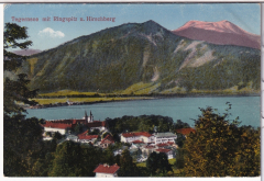ALTE ANSICHTSKARTE/ POSTKARTE - TEGERNSEE MIT RINGSPITZ UND HIRSCHBERG