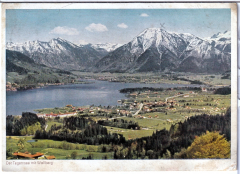 ALTE ANSICHTSKARTE/ POSTKARTE - DER TEGERNSEE MIT WALLBERG