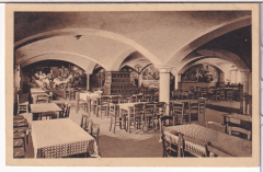 ALTE ANSICHTSKARTE/ POSTKARTE - SPEISESAAL GASTHOF HAMMER, STATION FISCHBACHAU