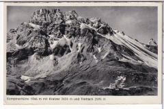 ANSICHTSKARTE/POSTKARTE - KEMPTNER HÜTTE, ALLG. ALPEN