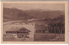 ANSICHTSKARTE/POSTKARTE - BAD TÖLZ, BLICK VOM BLOMBERGHAUS AUF DAS GEBIRGSPANORAMA