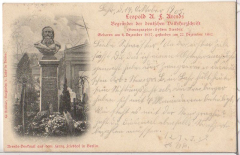 ALTE ANSICHTSKARTE/ POSTKARTE - BERLIN - ARENDS-DENKMAL AUF DEN FRANZÖSISCHEN FRIEDHOF, VERLAG G. RICHTER, BURGHEIM