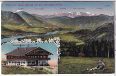 ANSICHTSKARTE/POSTKARTE - BAD TÖLZ, BLICK VOM BLOMBERGHAUS AUF DAS GEBIRGSPANORAMA