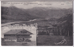 ANSICHTSKARTE/POSTKARTE - BAD TÖLZ, BLICK VOM BLOMBERGHAUS AUF DAS GEBIRGSPANORAMA