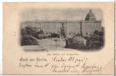 ALTE ANSICHTSKARTE/ POSTKARTE - BERLIN - KÖNIGL. SCHLOSS UND LUSTGARTEN UM 1900, VERLAG WILHELM GREVE; BERLIN