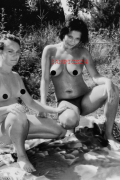 PHOTO - EROTIC - TWO BEAUTIFUL NAKED WOMEN IN NATURE #190
