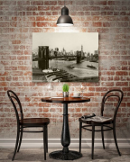 PHOTO - NEW YORK - BROOKLYN BRIDGE, MAI 1931 - 20 x 30 cm