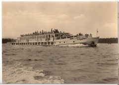 ALTE ANSICHTSKARTE/ POSTKARTE - BERLIN - LUXUSGASTSCHIFF FRIEDRICH WOLF DER WEIßEN FLOTTE