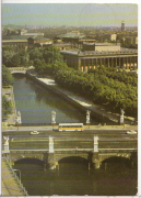 ALTE ANSICHTSKARTE/ POSTKARTE - BERLIN - BLICK AUF DIE MARX-ENGELS-BRÜCKE