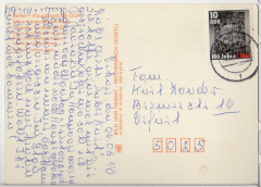 ALTE ANSICHTSKARTE/ POSTKARTE - BERLIN - BLICK AUF DIE MARX-ENGELS-BRÜCKE