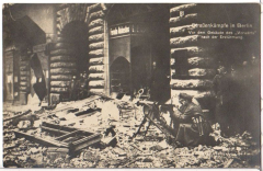 ALTE ANSICHTSKARTE/ ECHTFOTOKARTE - 5/9 - BERLIN - MÄRZKÄMPFE 1919
