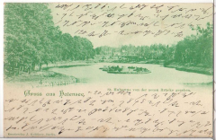 ALTE ANSICHTSKARTE/ POSTKARTE - BERLIN - GRUSS AUS HALENSEE - St. HUBERTUS VON DER NEUEN BRÜCKE GESEHEN