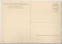 ALTE ANSICHTSKARTE/ POSTKARTE - BERLIN - BRANDENBURGER TOR - GVG-KUNSTKARTE VON H. BENSCH